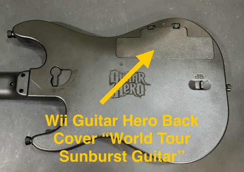 Wii guitar hero back cover - wii,