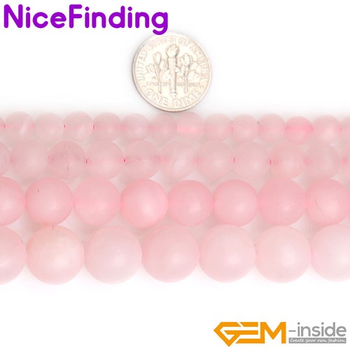Quarzo rosa naturale - , perle
