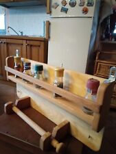 Porta Scottex e Spezie artigianale in legno di FRASSINO fatto a mano