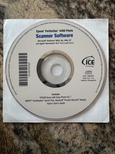 Software scanner epson - cd,