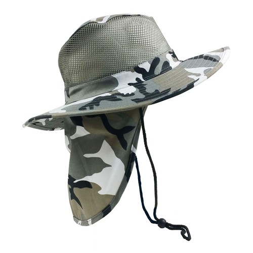 Mimetico cappello largo - cappello, con