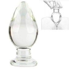 Dildo in vetro STIMOLANTE BUTT anale vaginale SEX toy plug glass sadomaso SESSO