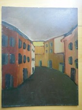 1967-GIORGIO MATTIOLI Pittore, Artista-DIPINTO OLIO SU LEGNO-CHIETI+