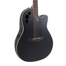 Ovation Applause AE44II Chitarra Elettroacustica, Nero Satinato (NUOVA)