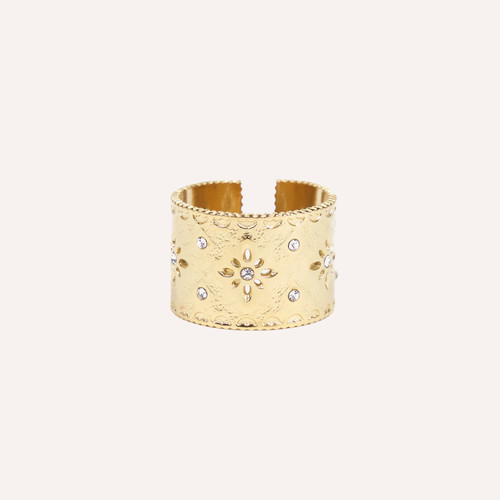 Anello donna dorato - , decorato