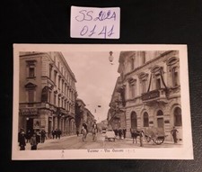 1912 CARTOLINA VARESE: "VIA GARONI CON CARROZZE E CAVALLI E TRAM" COME DA FOTO