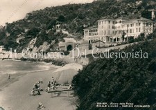 1954 FINALE LIGURE Riviera delle palme Ospizio Cremasco Savona cartolina