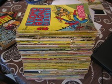 LOTTO DI 65 FUMETTI ORIGINALI CORNO - ALBI GIGANTI SERIE CRONOLOGICA - U.R. ECC.