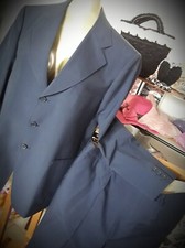 abito uomo completo Estivo Blu Scuro Tg 51