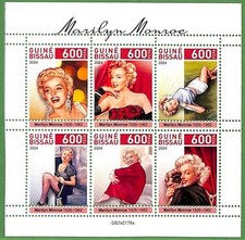 B2320 - Guine-Bissau - ERROR MISPERF Stamp Sheet - 2024 - Marilyn Monroe