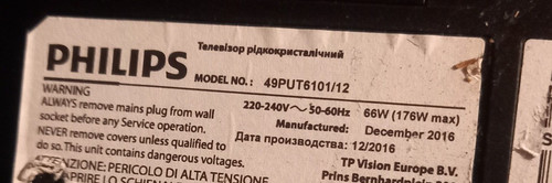 Ricambi per philips - per, tv