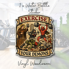 Esercita i tuoi demoni adesivo