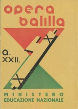 Pagella Opera Balilla anno