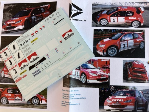 Decal peugeot 206 wrc n3 - decal, 43