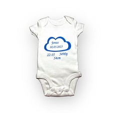 Body neonato con date di