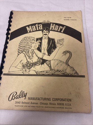 Bally mata hari pin ball - mata,