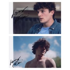 LORENZO ALOI Lotto da 2 Fotografie Autografate Signed Photos Autografo Actor
