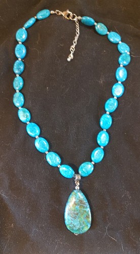 Collana con ciondolo goccia - , a