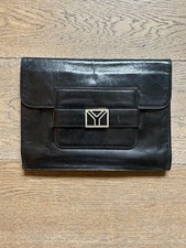 Borsa a mano Yves Saint Laurent nera vintage anni 80