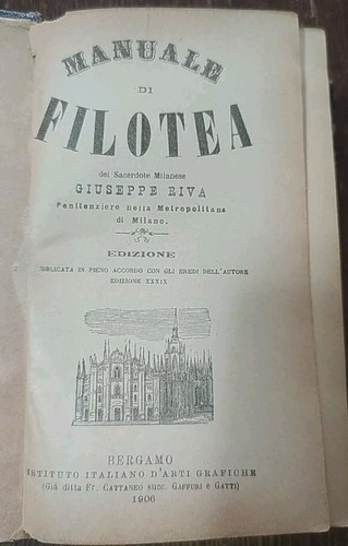 Libro manuale filotea del - libro,