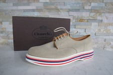 Church's EU 41 UK 7 US 8 scarpe con lacci scarpe basse LEYTON sabbia nuove prezzo consigliato 890 €