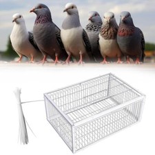 Gabbia Trappola Piccioni Grande 40x30x26cm Trappola Uccelli Gabbia per Garage Frutteti Fattorie