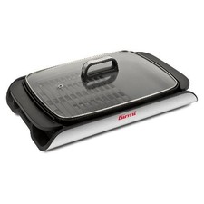 Girmi Griglia Elettrica 2000W Piastra 40x30 cm con Coperchio in Vetro BQ9100