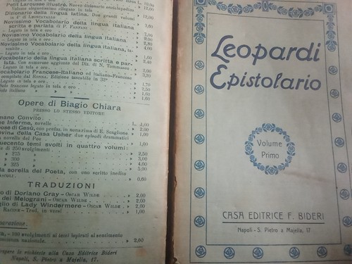 Leopardi epistolario1 - leopardi, epistolario1+a