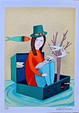 Catia Piacentini - Serigrafia polimaterica originale, numerata e firmata