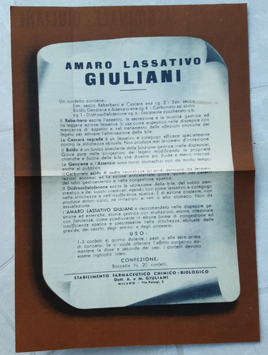 Amaro lassativo medicinale - lassativo,