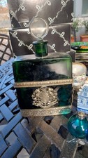 Decanter in vetro verde con