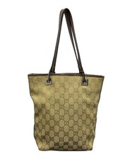 Gucci borsa tote in tela kaki