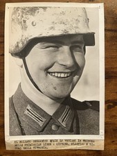 Foto Soldato Tedesco Wehrmacht Elmetto Camo Mimetico Popolo D’Italia