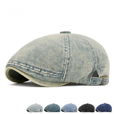 Cappello Uomo Denim Newsboy