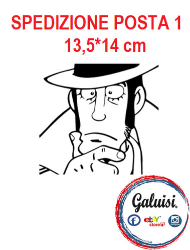 Adesivo zenigata lupin iii per - zenigata,