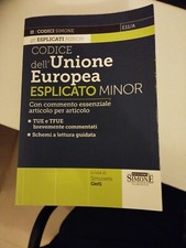 Codice dell'Unione Europea esplicato minor - Simone edizioni