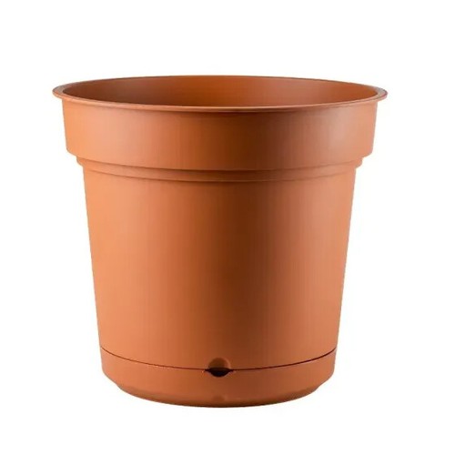 Vaso plastica con sottovaso - in,