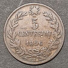 5 CENTESIMI LIRE 1895 1896 BB