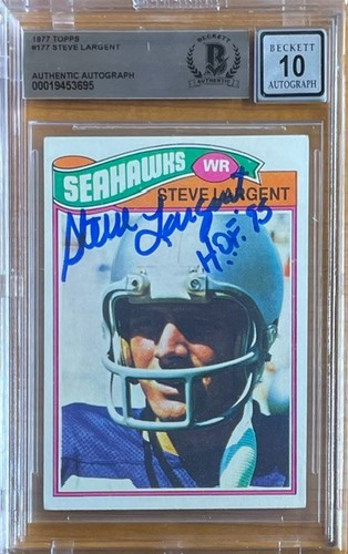 Steve largent firmato con hof - steve,