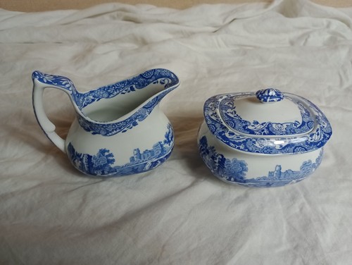 Spode blue lattiera italiana - spode, e