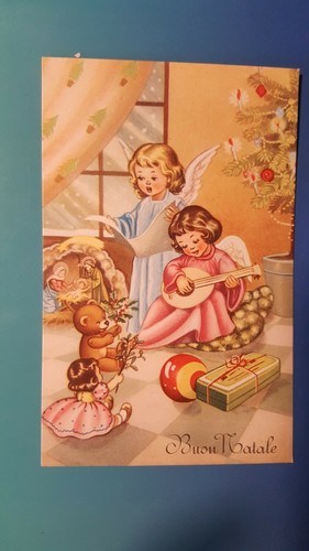 Cartolina buon natale - buon,