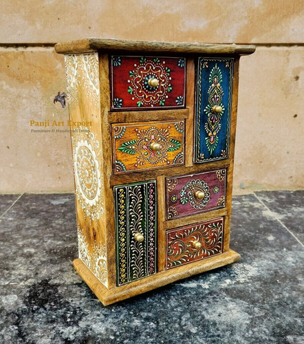 Cassettiera legno con - in,