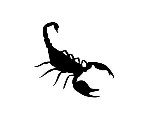 Piccola scorpion silhouette - 5",