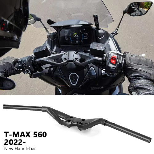 Manubrio moto alluminio nero - manubrio,