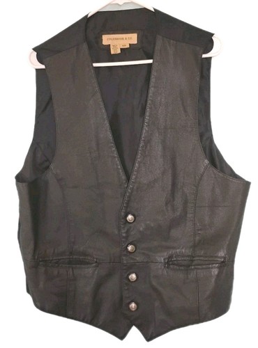 Gilet pelle vintage colebrook - pelle,