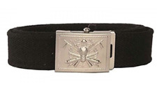 CINTURA BELT  PER PANTALONI ESERCITO ITALIANO REGOLABILE TAGLIA UNICA NERA