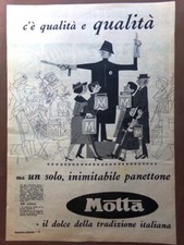 Pubblicità Anni 60-70 Panettone Motta Tradizione Italiana