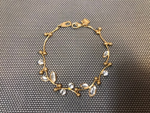 Braccialetto metallo dorato - braccialetto,