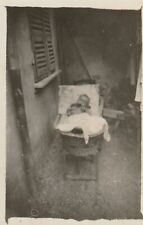 B1 - Foto Photo Fotografia Anni 40 - Coppia Bambini Culla Piacenza