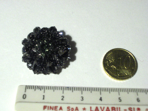Bottone gioiello cristalli - bottone,